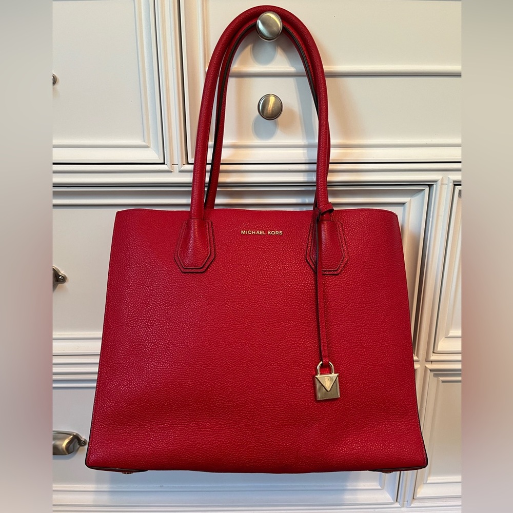 Michael Kors Mercer XL Red Tote